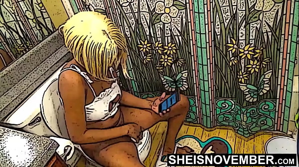 Play MP4 - Ebony Cartoon Slut Taking A Long Piss On The Toilet&comma; Msnovember Ebony Hentai Peeing While Texting Step Dad With Pussy Exposed &comma; Sexy Ebony Thighs Open Pissing on Sheisnovember