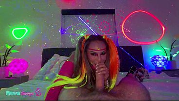 Sexy Essie Gothback Gets A Hard Pounding In The Neon Afterparty! 