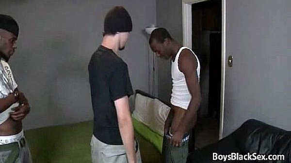 Blacks On Boys - Rough Gay Interracial Porn Sex Video 01 