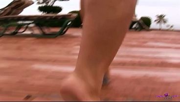 Nonton Dude Used His Large Cock To Bash Curvy, Ebony In Doggy thumbnail