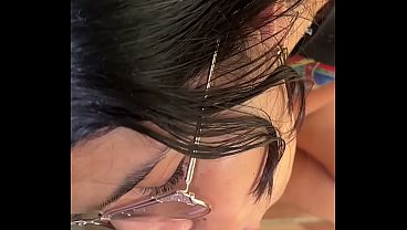 Step dad receives horny blowjob latina big ass