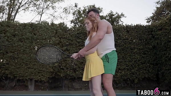 Tennis was hard for tiny teenMaddi Collins but she had a good instructor to_show her