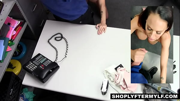 Shoplifter milf have to remove clothes 