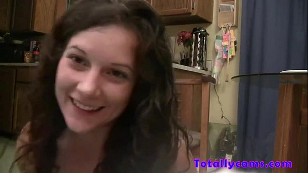 cute 18_year old teen on cam shows socks and feet