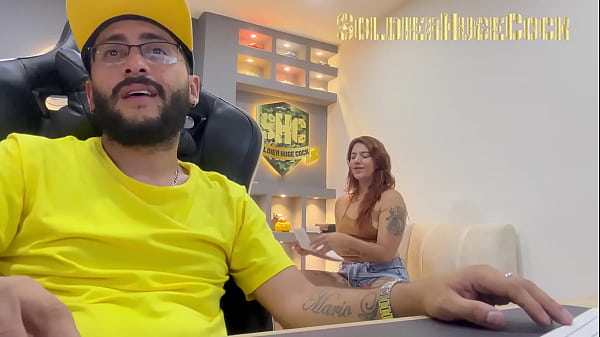 My friend helps me organize some papers & we end up fucking