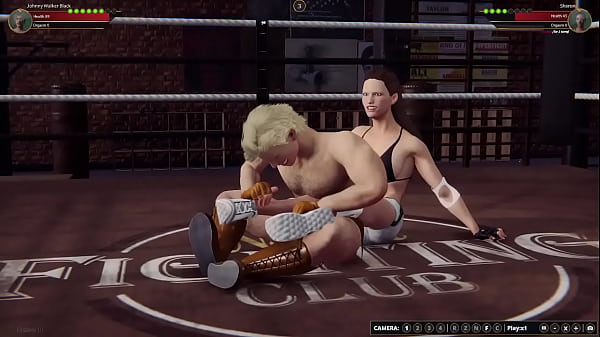 Johnny walker vs sharon nf3d mma mixed combat maledom battle war arena 