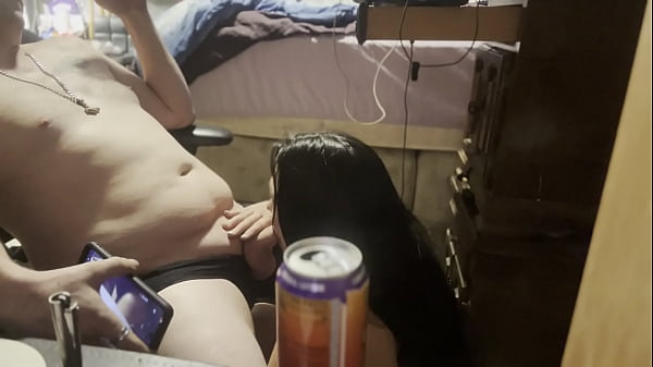 Ex Gf Uses Energy Drink To Boost Her Bj To Drink Smokys Cum All Down Her Mouth Dripping thumbnail