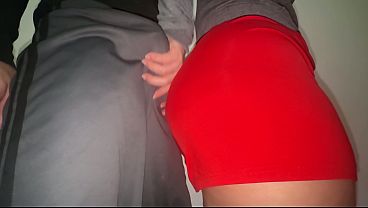 She grabs the stranger s cock