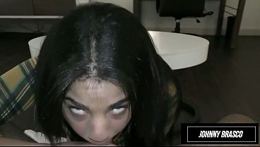 sexy schoolgirl Zoey Reyes deepthroats monster bbc SLOPPY WET BLOWJOB