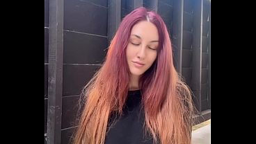European stepmom artemisia love sexy smoker session outdoor