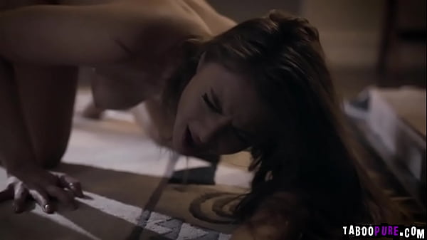 Pervy stepbrother kissing stepsister Gia and groping_her breasts