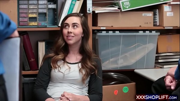 Cute teen brunetteshoplifter got caught and got fucked