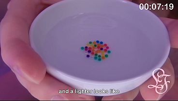 Water Gel Balls grow when they touch moisture