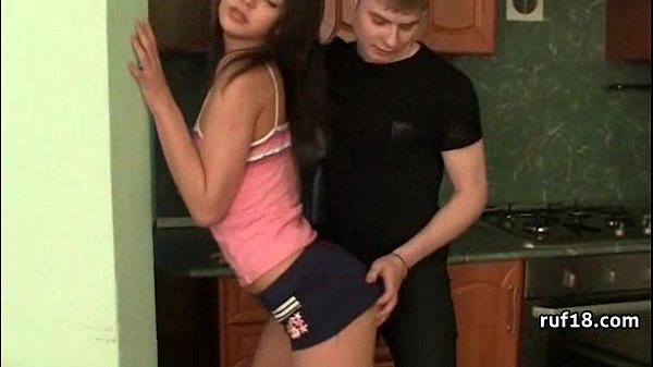 Teen Lucyin bondage is teased byhorny guy