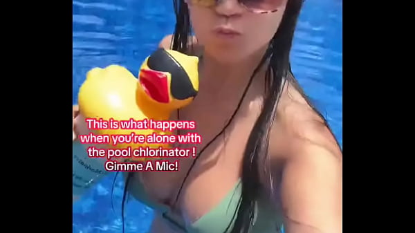 This is what happens when you&rsquo;re alone with the pool chlorinator gimme a mic 