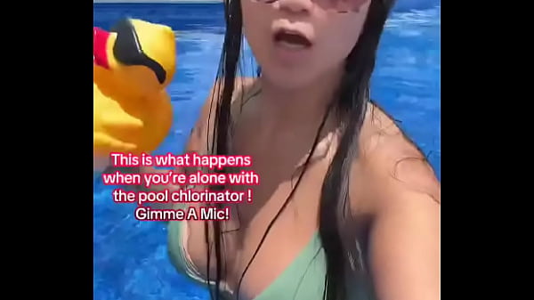 This is what happens when you&rsquo;re alone with the pool chlorinator gimme a mic 