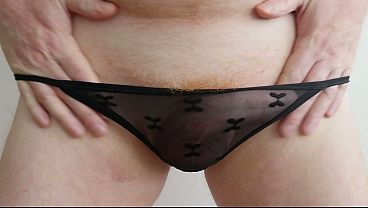 Black Thong Panties Strip
