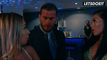 Tattooed Asian and Her Friend Fuck a Stranger at the Nightclub... He Has No Idea What'_s Cumming