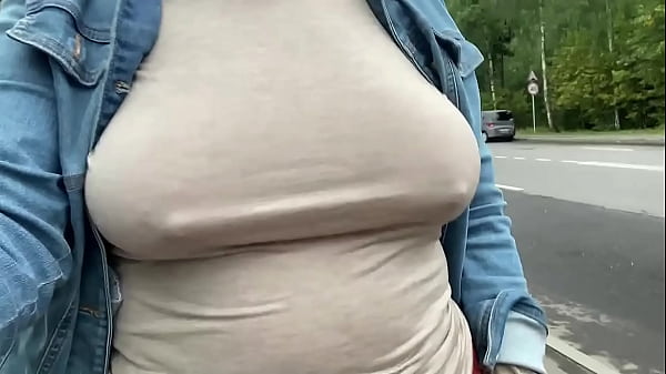 Couple Outdoor. Flashing Boobs. Flashing Tits. Chubby Milf. thumbnail