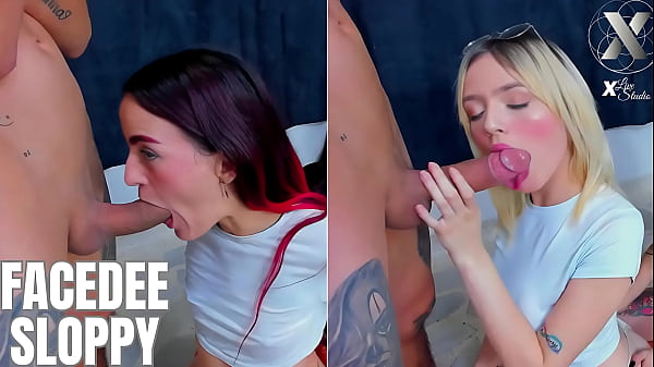 Blonde And Friend Give A Good Blowjob To A Big Cock thumbnail