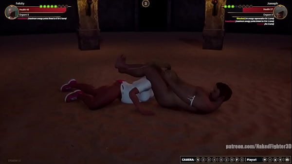 Felicity VS_Joseph Naked Fighter 3D