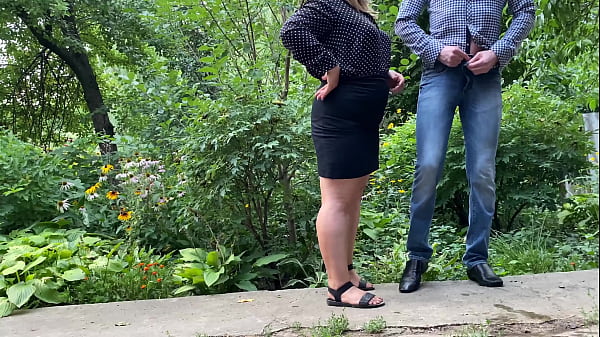 Hot MILF in short skirt helpsman give_golden shower