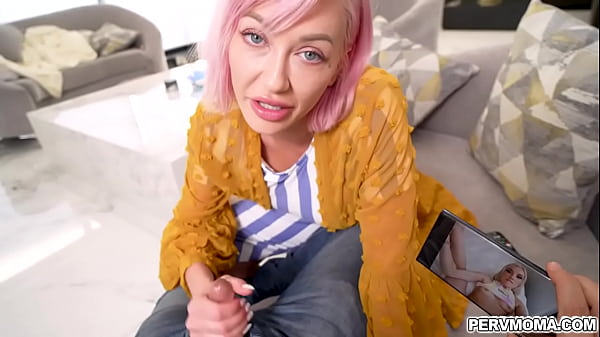 Adira Allure help Allen_Swift jerking off on hisraging_cock