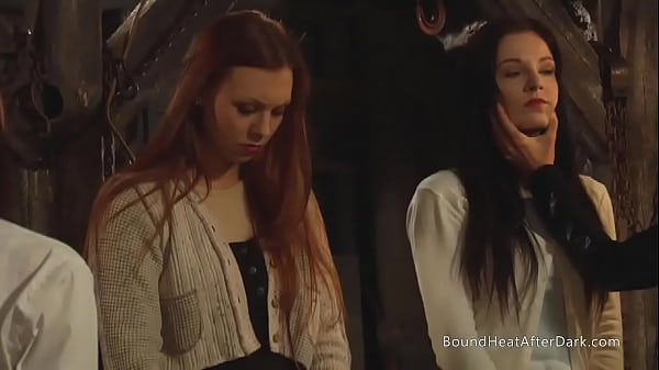 Play MP4 - Lesbian Slave With Tied Up Hands And Big Natural Boobs Presented To Madame