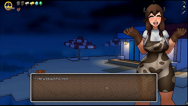 HornyCraft [Parody Hentai_game PornPlay ] Ep.7 outdoor romantic sex_under the moon light