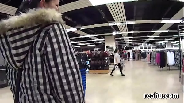 Charming czech chick was teased in the mall and fucked in pov 
