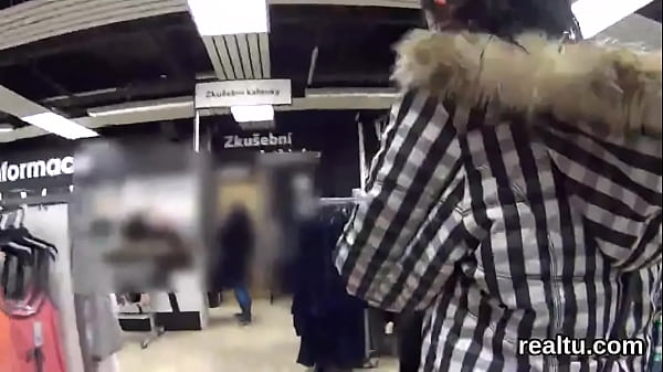 Charming czech chick was teased in the mall and fucked in pov