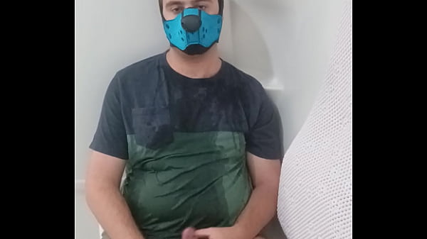 Play MP4 - puppy pissing himself and cum