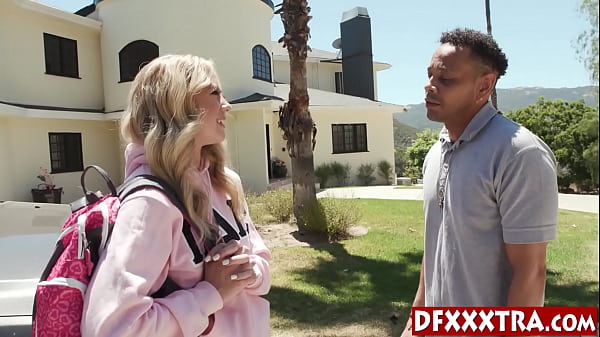 Play MP4 - Big black cock guy Donny Sins fucked sexy blonde teen student River Lynn