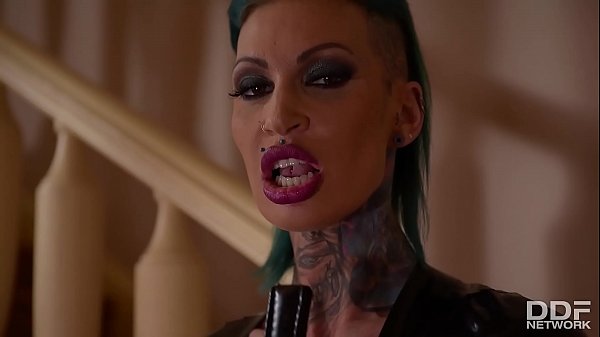 Play MP4 - Tattooed nympho Calisi ink bangs her pussy with HUGE dildo