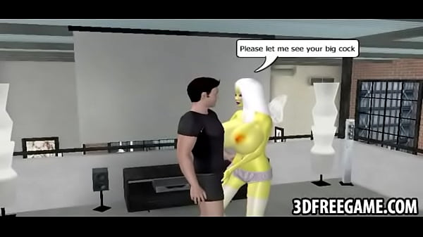 This big tit 3D yellow_angel is sucking cock