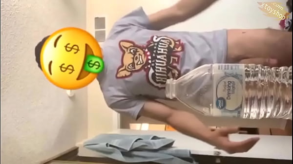 Hot Bottle Cap Challenge With Big Flaccid Cock