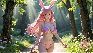 Nonton Hot Petite Princess Hopper Easter Bunny Cosplay Teen Girl Twerking Dirty Talk Squirting Ahegao In Sexy Bikini | Ai 4k Nsfw thumbnail