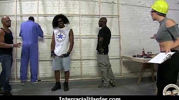 Busty blonde fucks and sucks a huge black monster cock 7 