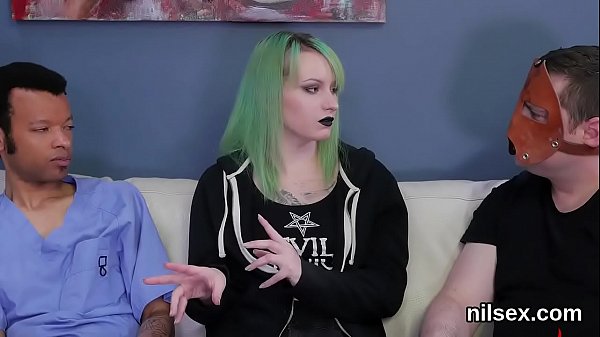 Wacky kitten is taken in asshole assylum for harsh therapy