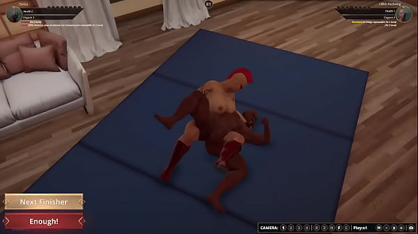 Darius vs lillith nf3d mixed kinky wrestling 