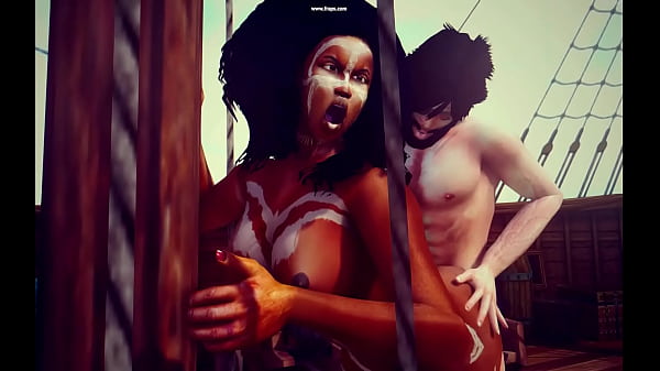 3d african slave gets pounded by a pirate 