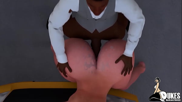 Big booty_red head gets fucked hard outside