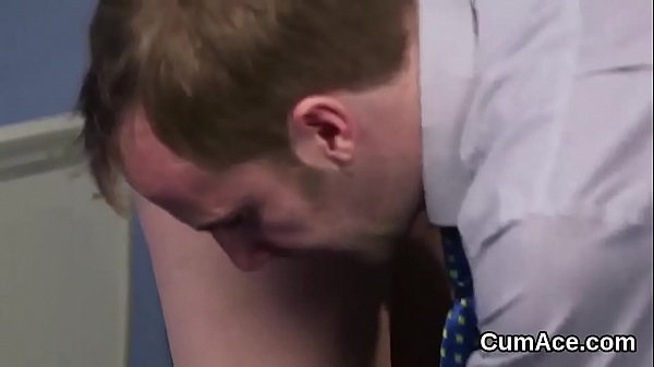 Nasty stunner gets jizz load_on her face sucking all the love juice