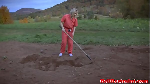 Restrained bondage sub fucked by black master