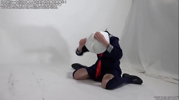 A woman_suffering blindfolded