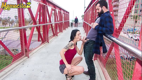 MAMACITAZ - Spanish Babe Alice Blues Suck And Fuck Outdoor With Her Naughty Lover 