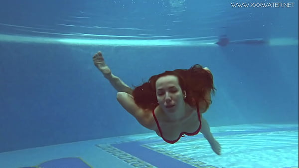 Watch Lina Mercury in_red lingerie underwater