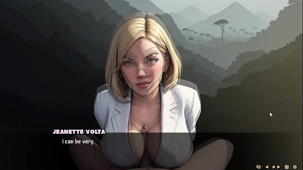 She has to make him cum so she can leave the cave and he cums a lot