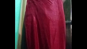 Indian Gay Crossdresser Bottom Gaurisissy Real Xxx Homemade Sex In Red Saree With Heavy Jwellery thumbnail