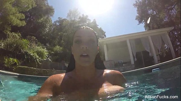 Alison Tyler swims and_masturbates in the_pool